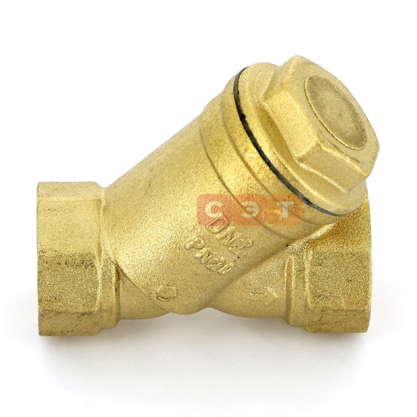 Фильтр косой (латунный)  3/4" UF